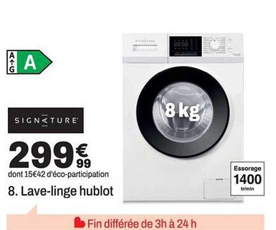 8. Lave-linge hublot