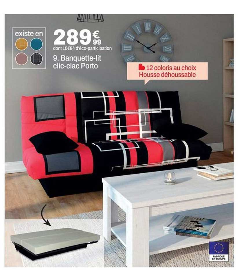 9. Banquette-lit clic-clac Porto