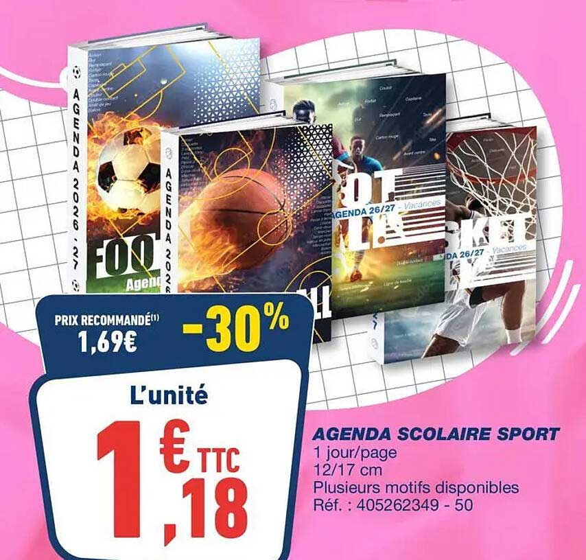 AGENDA SCOLAIRE SPORT