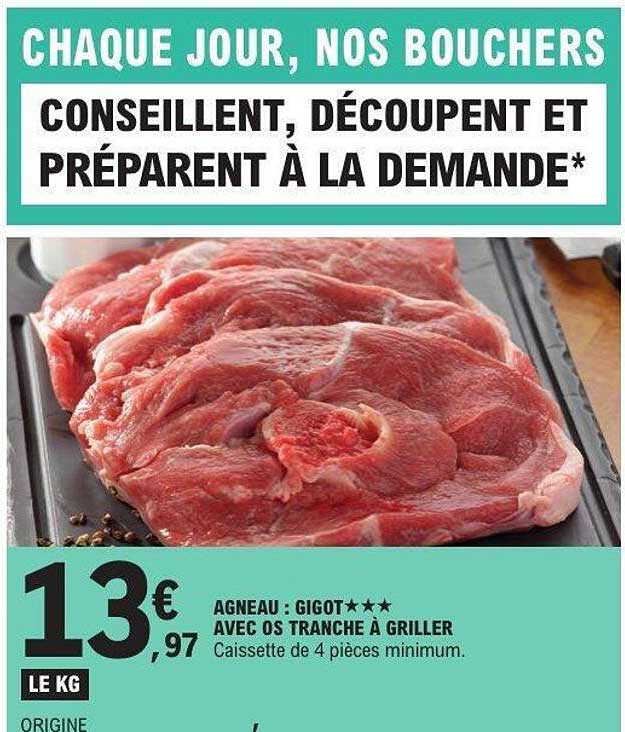 AGNEAU : GIGOT★★★ AVEC OS TRANCHE À GRILLER
