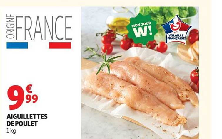 AIGUILLETTES DE POULET 1 kg