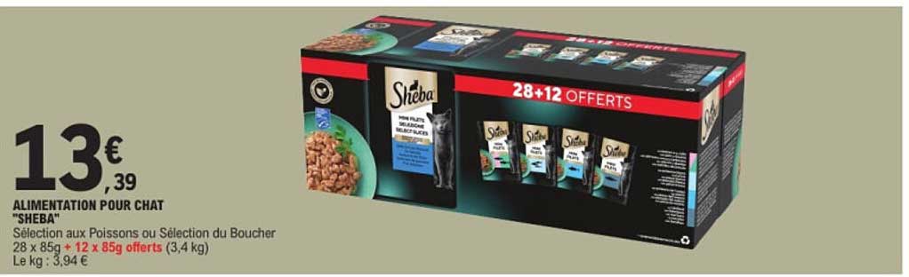 ALIMENTATION POUR CHAT "SHEBA"