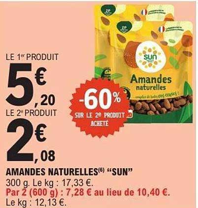 AMANDES NATURELLES(6) “SUN”