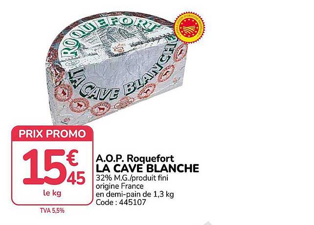 A.O.P. Roquefort LA CAVE BLANCHE
