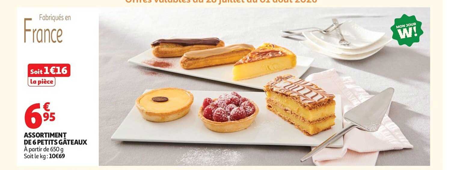 ASSORTIMENT DE 6 PETITS GÂTEAUX