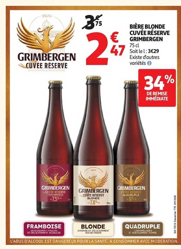 BIÈRE BLONDE CUVÉE RÉSERVE GRIMBERGEN