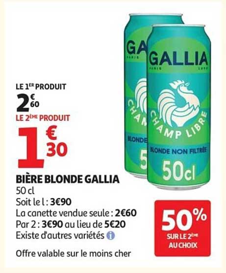 BIERE BLONDE GALLIA