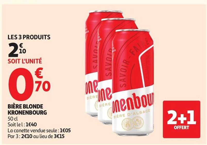 BIÈRE BLONDE KRONENBOURG 50 cl