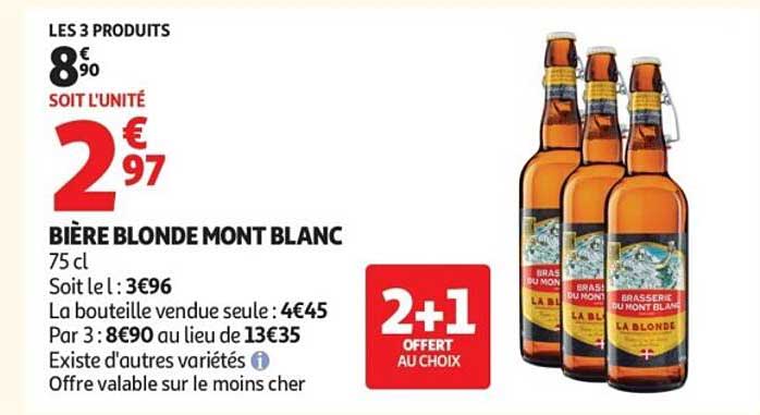 BIÈRE BLONDE MONT BLANC