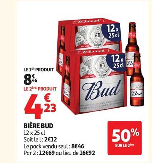 BIÈRE BUD 12 x 25 cl