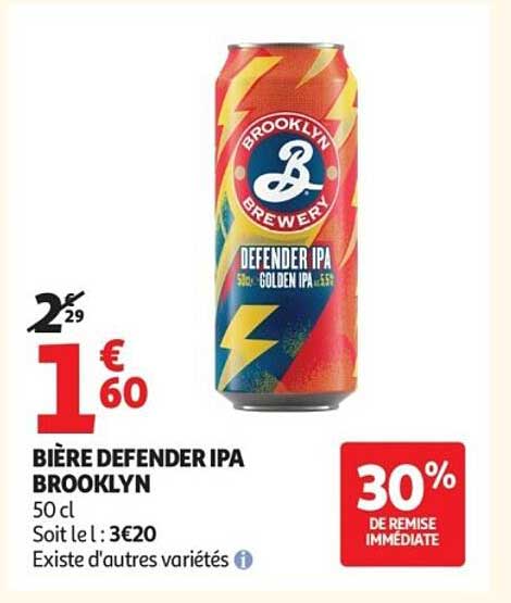 BIÈRE DEFENDER IPA BROOKLYN