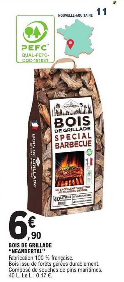 BOIS DE GRILLADE “NEANDERTAL”