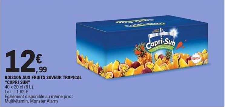 BOISSON AUX FRUITS SAVEUR TROPICAL “CAPRI SUN”