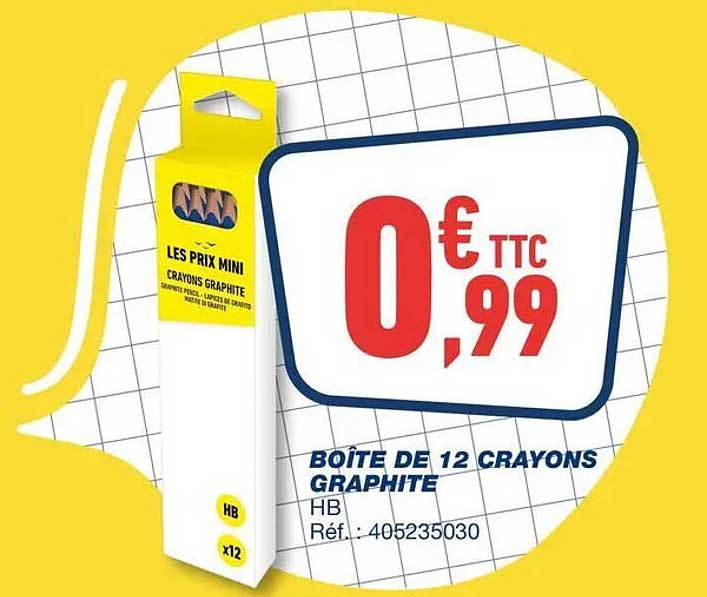 BOÎTE DE 12 CRAYONS GRAPHITE HB