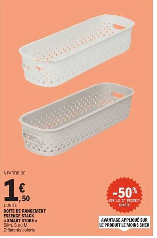 BOITE DE RANGEMENT ESSENCE STACK « SMART STORE »