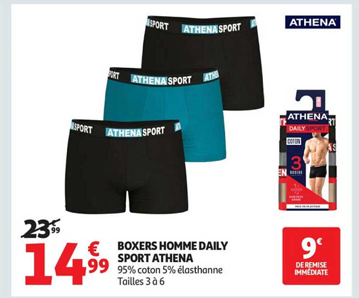 BOXERS HOMME DAILY SPORT ATHENA