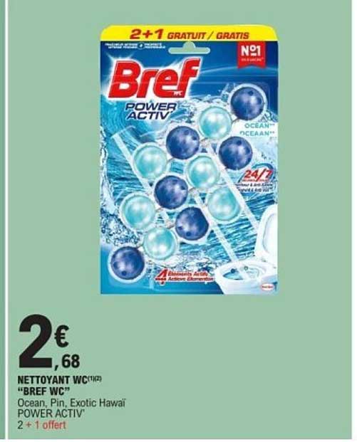 Bref WC Ocean, Pin, Exotic Hawaï POWER ACTIV 2 + 1 offert