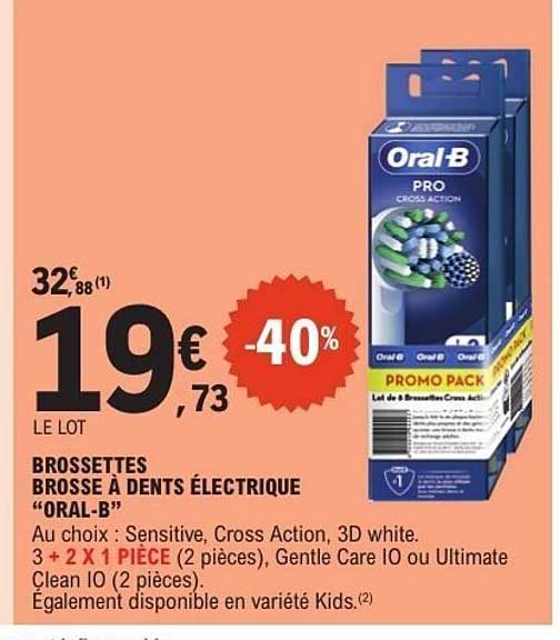 BROSSETTES BROSSE À DENTS ÉLECTRIQUE “ORAL-B”