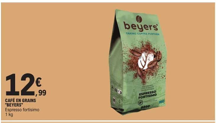 CAFÉ EN GRAINS "BEYERS" Espresso fortisimo 1 kg