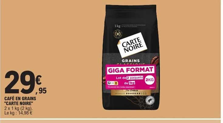 Café en grains "Carte Noire"