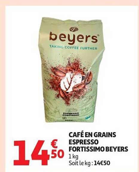 CAFÉ EN GRAINS ESPRESSO FORTISSIMO BEYERS