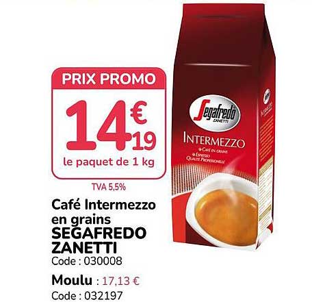 Café Intermezzo en grains SEGAFREDO ZANETTI