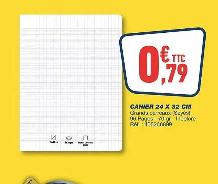 CAHIER 24 X 32 CM