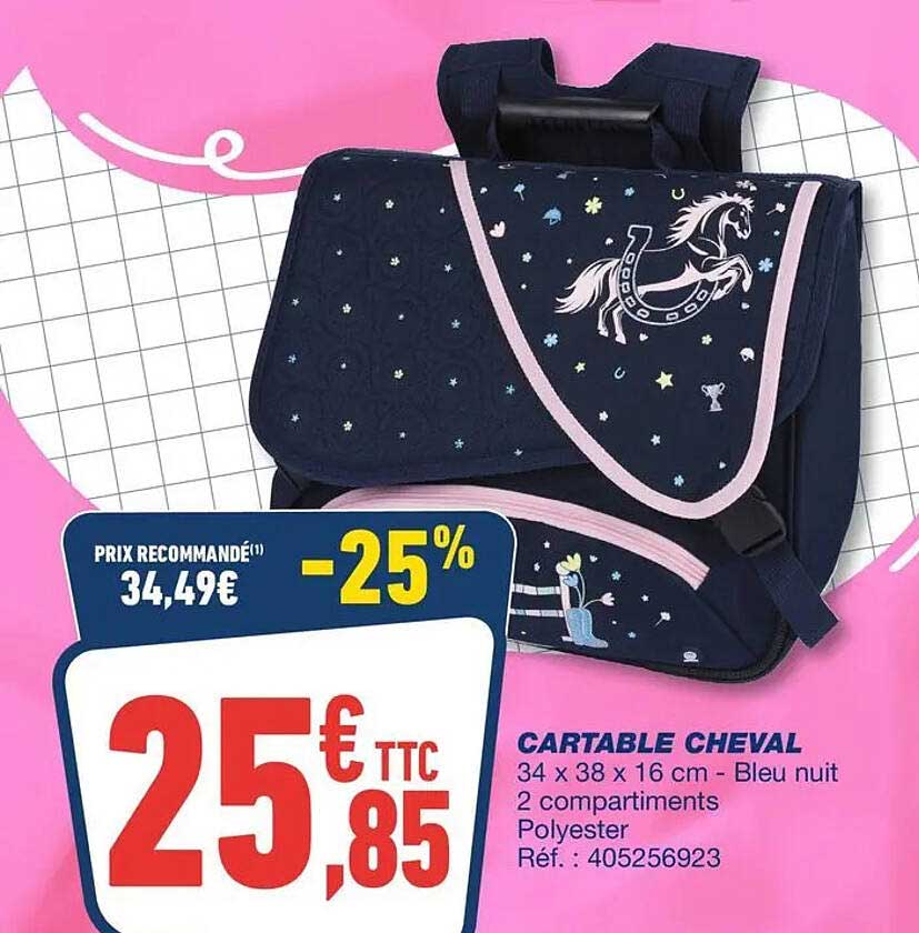 CARTABLE CHEVAL