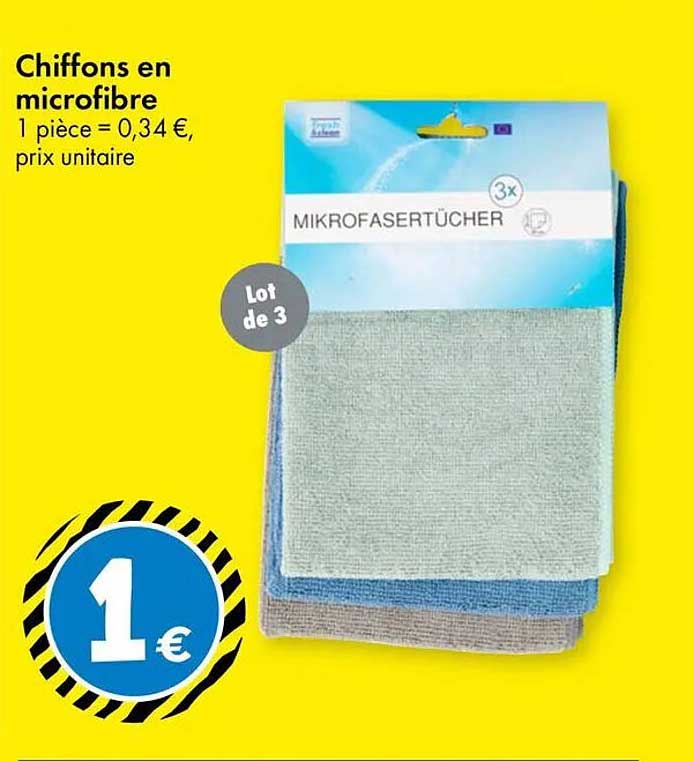Chiffons en microfibre