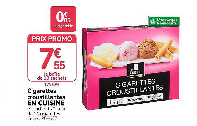 Cigarettes croustillantes EN CUISINE