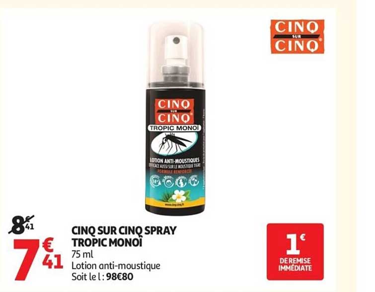 CINQ SUR CINQ SPRAY TROPIC MONOI
