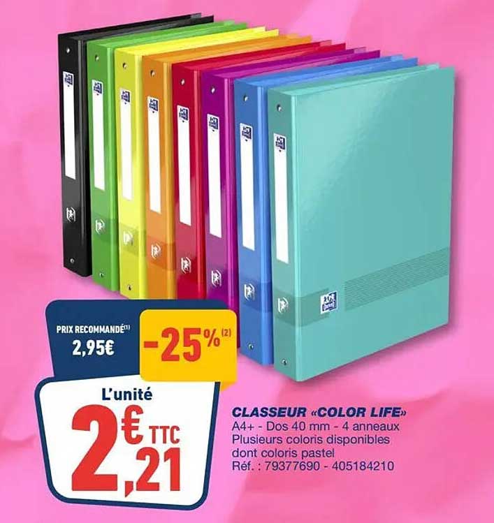 CLASSEUR «COLOR LIFE»