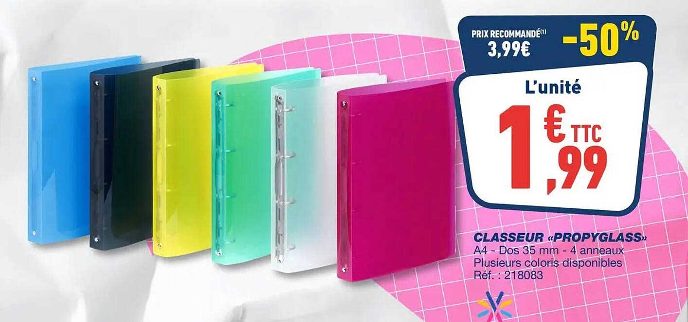CLASSEUR «PROPYGLASS»
