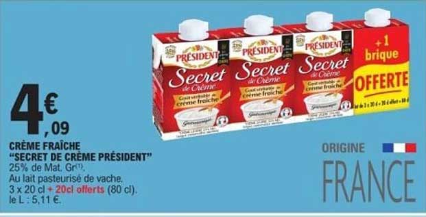 CRÈME FRAÎCHE “SECRET DE CRÈME PRÉSIDENT”