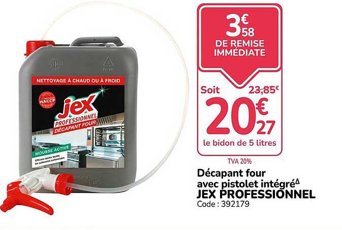 Décapant four avec pistolet intégré JEX PROFESSIONNEL
