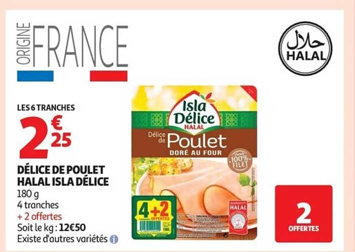 DÉLICE DE POULET HALAL ISLA DÉLICE