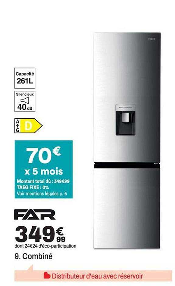 Distributeur d'eau avec réservoir