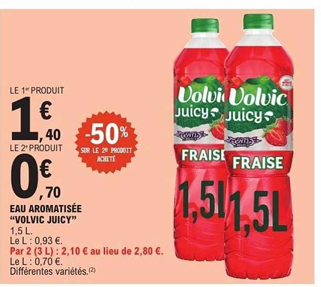 Eau aromatisée «Volvic Juicy»