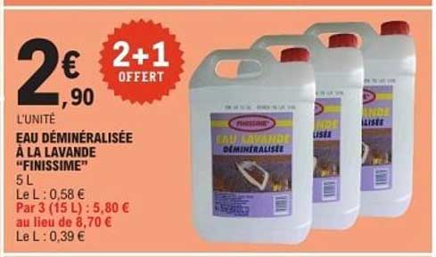 EAU DÉMINÉRALISÉE À LA LAVANDE "FINISSIME"