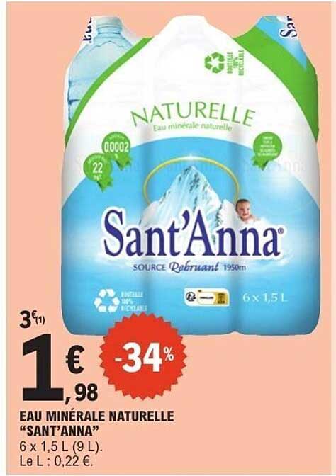 EAU MINÉRALE NATURELLE “SANT’ANNA”