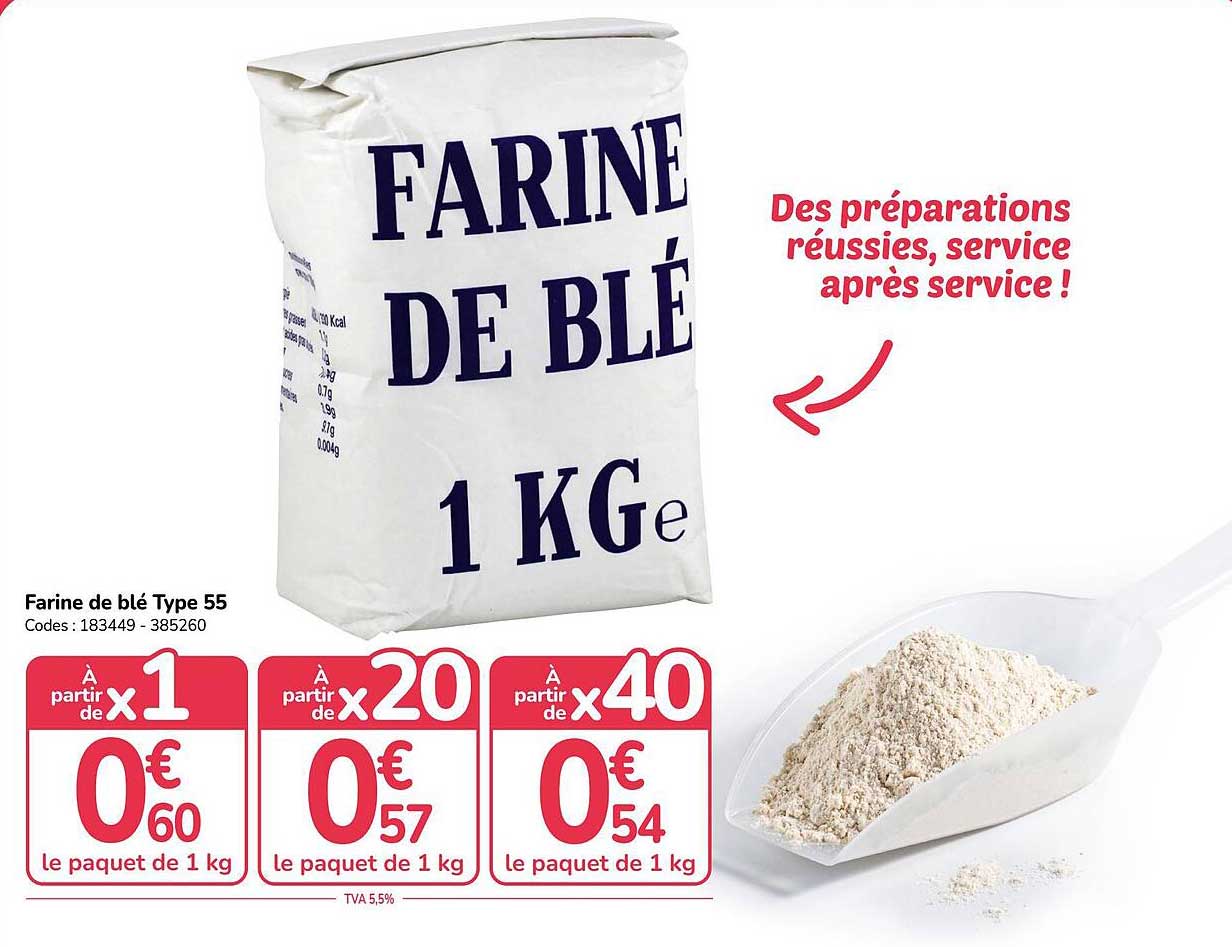 Farine de blé Type 55