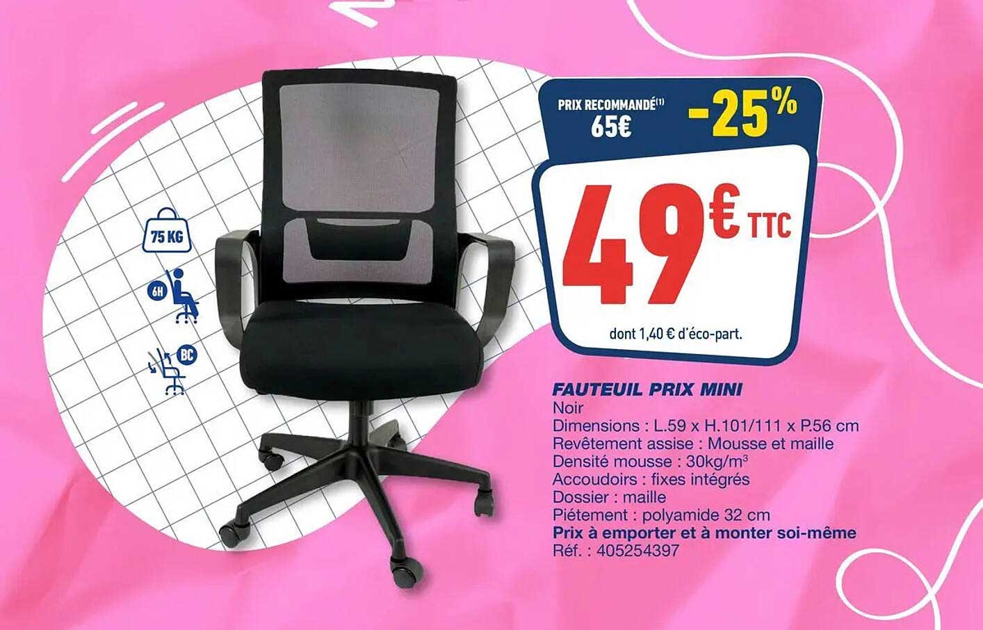 FAUTEUIL PRIX MINI
