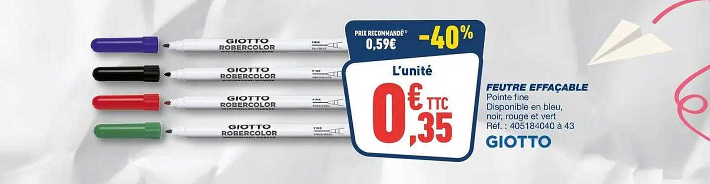 FEUTRE EFFAÇABLE