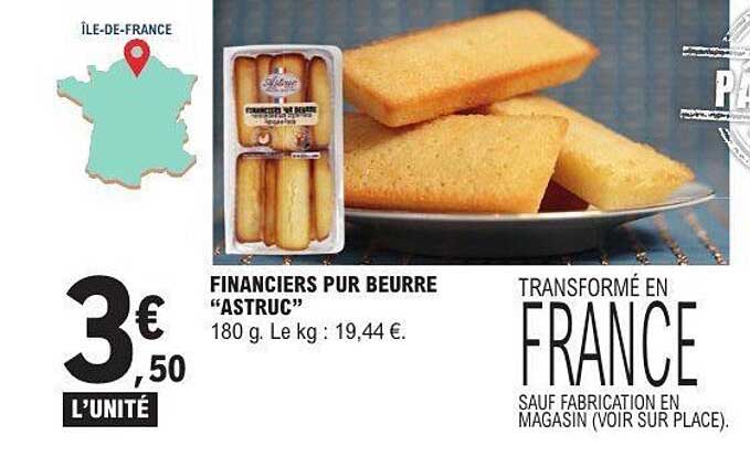 FINANCIERS PUR BEURRE “ASTRUC”