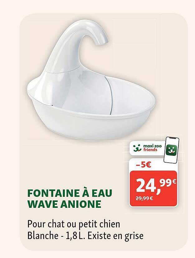 FONTAINE À EAU WAVE ANIONE