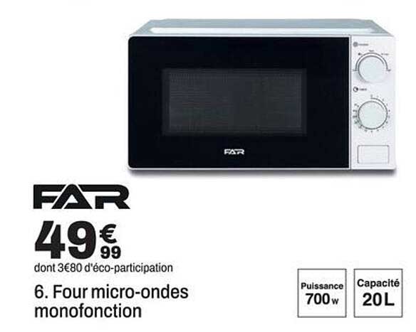 Four micro-ondes monofonction