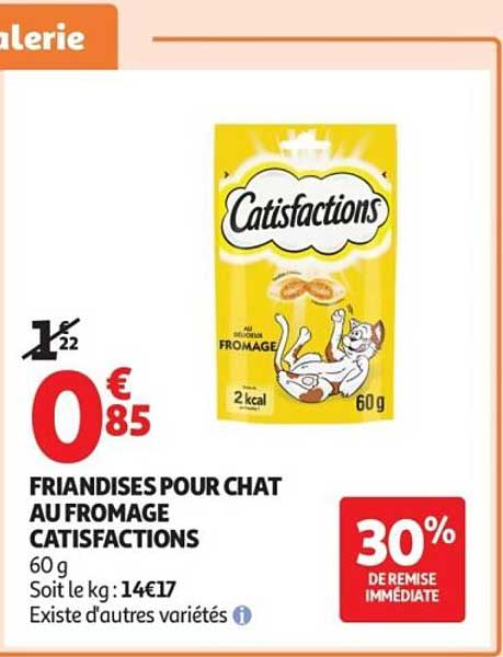FRIANDISES POUR CHAT AU FROMAGE CATISFACTIONS