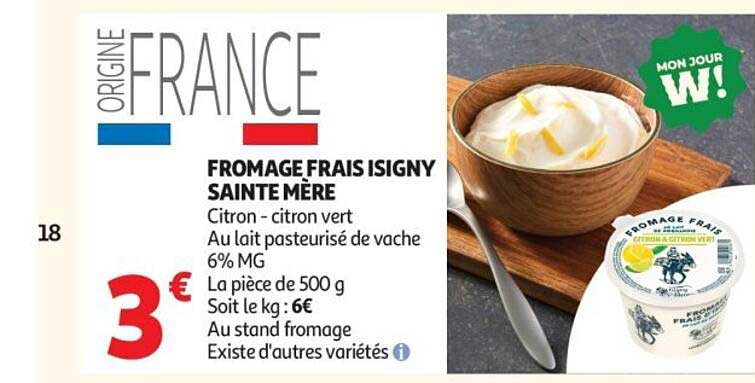 FROMAGE FRAIS ISIGNY SAINTE MÈRE
