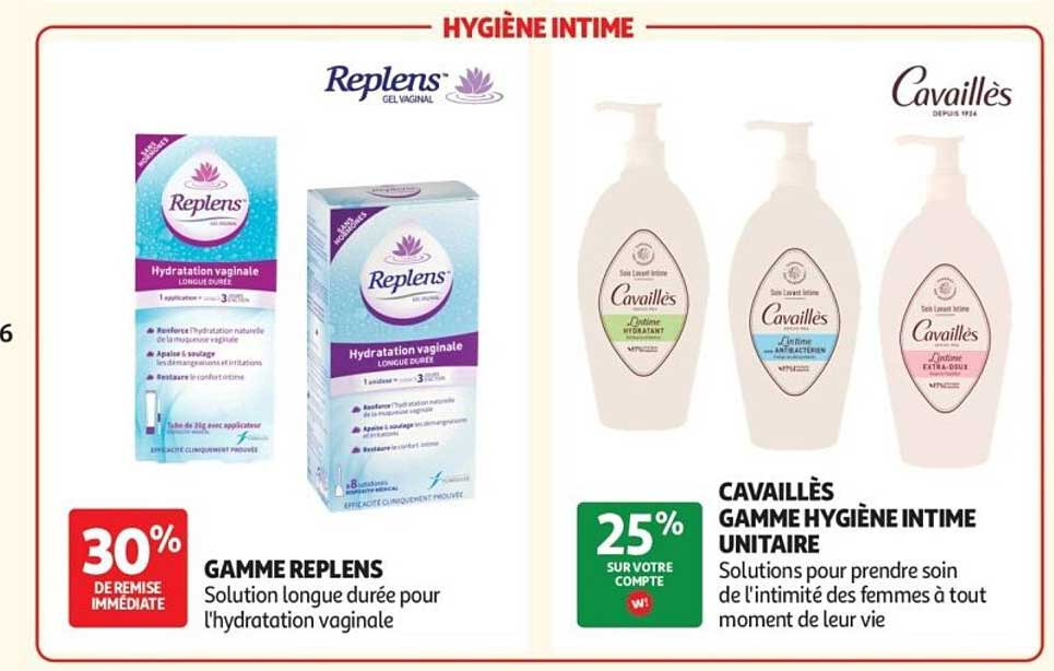 GAMME REPLENS Solution longue durée pour l'hydratation vaginale