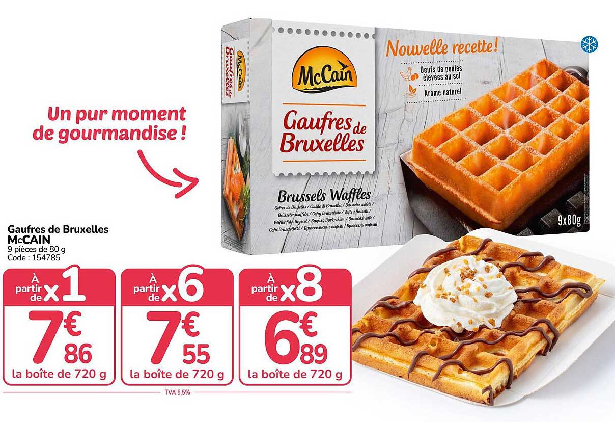 Gaufres de Bruxelles McCAIN